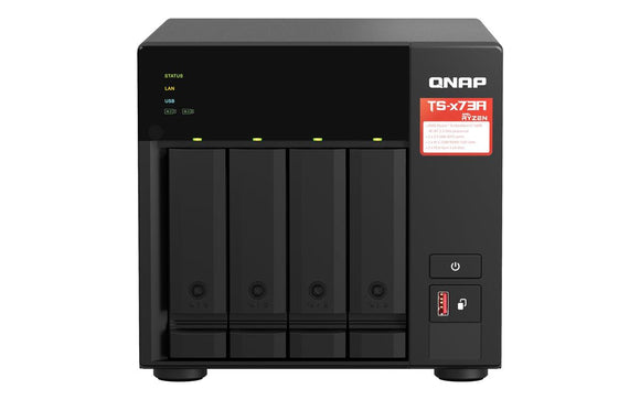 QNAP TS-473A-SW5T NAS Server 4 Bay SATA-3 With QSW-1105-5T Switch Black-0
