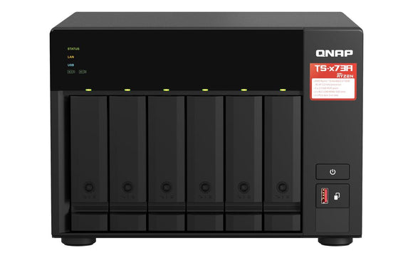 Qnap TS-673A-SW5T NAS 6 BAY SATA-3 mit Switch QSW-1105-5T-0