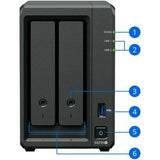 NAS Network Storage Synology DS725+ Black AMD Ryzen R1600-2