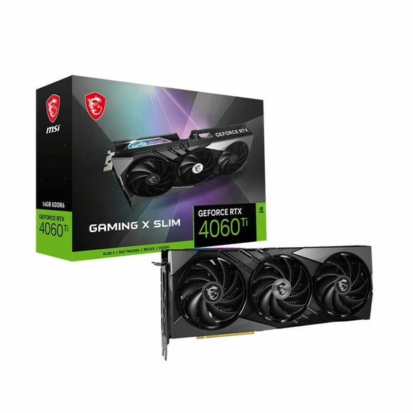 Graphics card MSI GeForce RTX 4060 Ti GAMING X SLIM Geforce RTX 4060 Ti 16 GB GDDR6-0