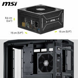 Power supply MSI 306-7ZP1B11-CE0 750 W 80 Plus Gold ATX-2