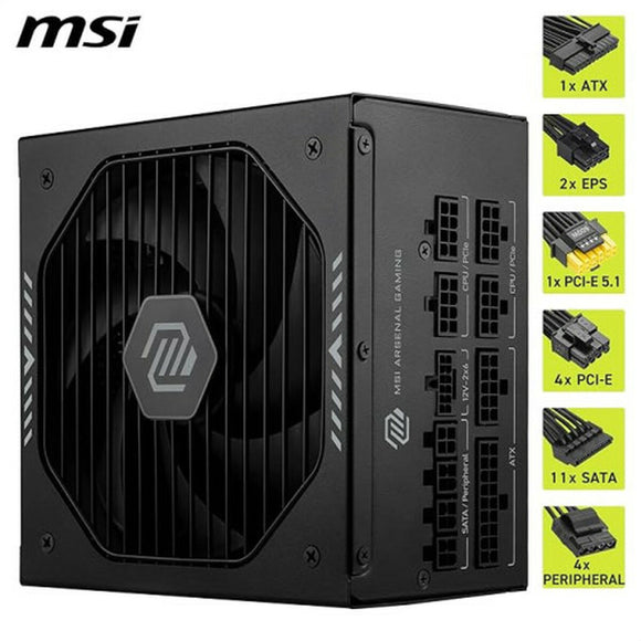 Power supply MSI 306-7ZP1B21-CE0 1000 W 80 Plus Gold ATX-0