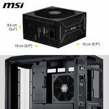Power supply MSI 306-7ZPIY11-CE0 850 W 80 Plus Gold ATX-2