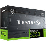 Graphics card MSI RTX 5080 16G VENTUS 3X OC GEFORCE RTX 5080 16 GB GDDR6X GDDR7-13