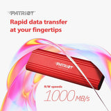 External Hard Drive Patriot Memory PTPL2TBPEC Red 2 TB SSD-3