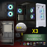 ATX Semi-tower Box BitFenix CETO Basic White-8