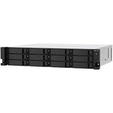 NAS Network Storage Qnap TS-1273AU-RP-8G Black AMD Ryzen V1500B-17
