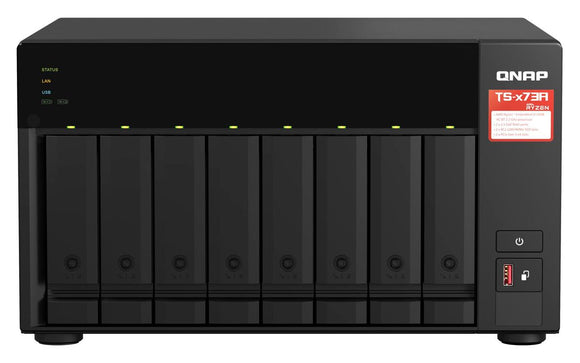 QNAP | 8-Bay QTS and QuTS hero NAS | TS-873A-8G | Up to 8 HDD/SSD Hot-Swap | AMD Ryzen | Ryzen V1500B Quad-Core | Processor frequency 2.2 GHz | 8 GB | DDR4-0