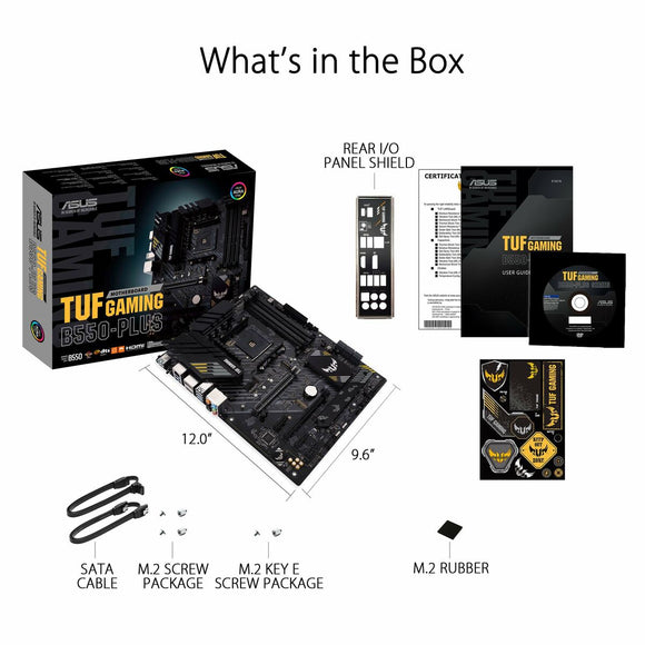 Motherboard Asus TUF GAMING B550-PLUS AMD B550 AMD AMD AM4-20