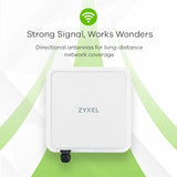 Router ZyXEL White RJ45 Ethernet LAN-2