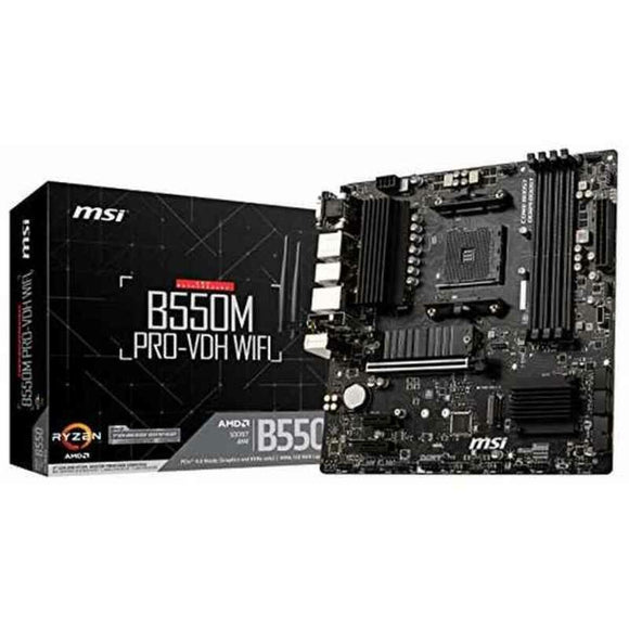 Motherboard MSI B550M PRO-VDH WIFI mATX AM4 AMD AM4 AMD AMD B550-0