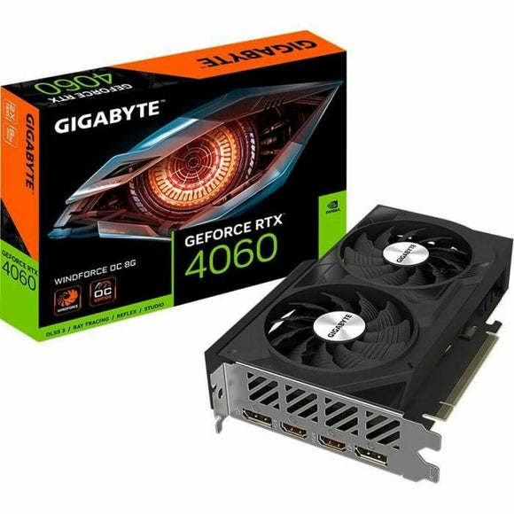 Graphics card Gigabyte GeForce RTX 4060 WINDFORCE OC 8 GB GDDR6 Geforce RTX 4060-0