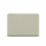 External Hard Drive Toshiba CANVIO ADVANCE Beige White 4TB USB 3.2 Gen 1-3