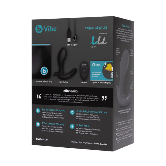 Anal plug B-Vibe EXPAND Black-10