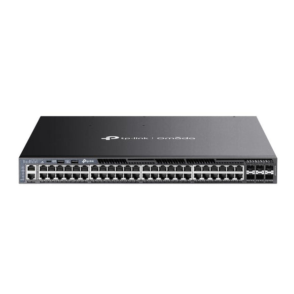 TP-LINK SG6654XHP Omada 48-Port Gigabit Stackable L3 Managed PoE+ Switch with 6 10G Slots | TP-LINK-0