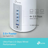 Access point TP-Link DECO BE65 White RJ45 USB 3.2 Ethernet WAN Wi-Fi-1