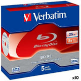 Blu-ray BD-RE Verbatim 25 GB 6x 5 Pieces (10 Units)-0