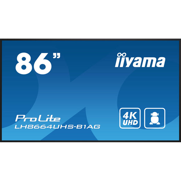 Monitor Videowall Iiyama ProLite LH8664UHS-B1AG 4K Ultra HD 86