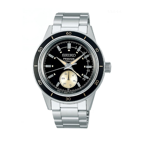 Men's Watch Seiko SSA449J1 Black Silver-0