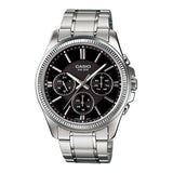 Men's Watch Casio ENTICER GENT Black Silver (Ø 35 mm)-0
