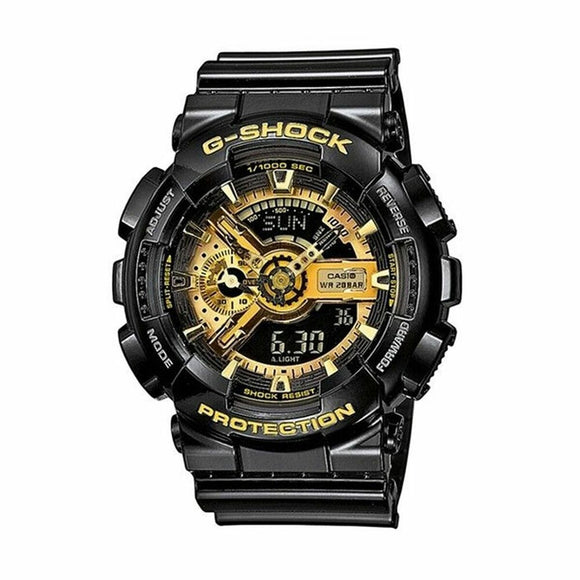 Men's Watch Casio GA-110GB-1AER Black Grey Gold-0