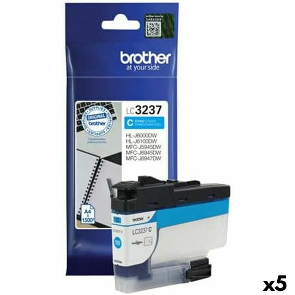 Original Ink Cartridge Brother HLJ6000 / MFCJ5945, 6945 Cyan (5 Units)-0