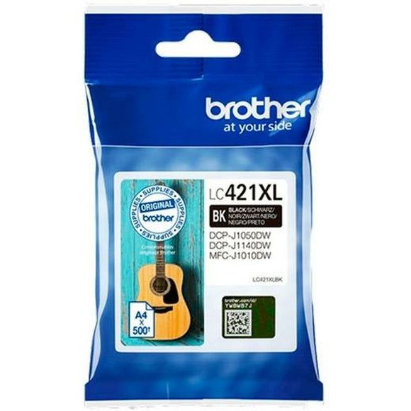 Original Ink Cartridge Brother LC421XL Black (5 Units)-0