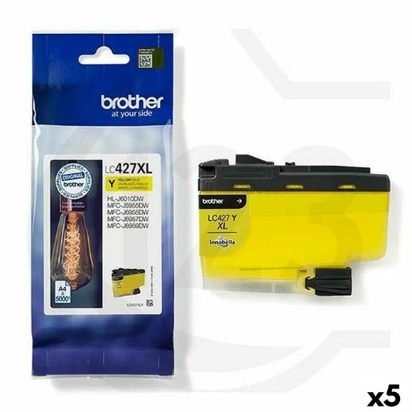 Original Ink Cartridge Brother Yellow (5 Units)-0