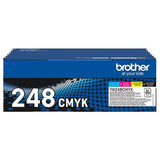 Toner Brother TN248 Yellow Blue Black Magenta (2 Units)-1