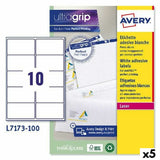 Printer Labels Avery L7173 White 100 Sheets 99,1 x 57 mm (5 Units)-0