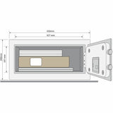 Safe Box with Electronic Lock Yale YLG/200/DB2 24 L 20 x 43 x 35 cm Black-1