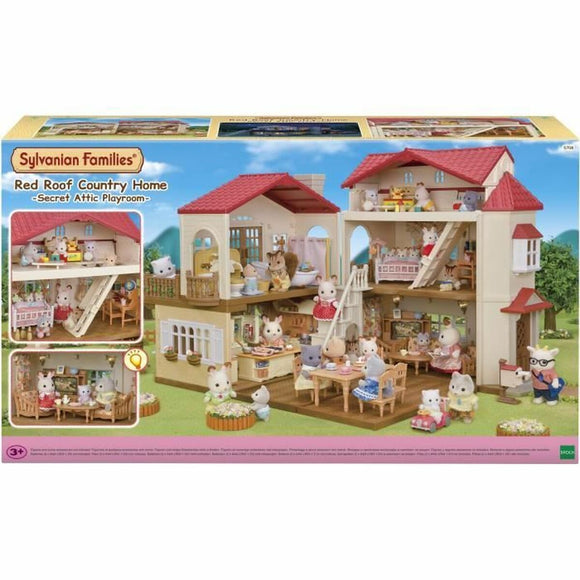 Playset Sylvanian Families Red Roof Country Home Doll's House Rabbit-0