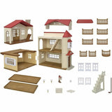Playset Sylvanian Families Red Roof Country Home Doll's House Rabbit-5