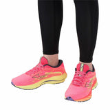 Running Shoes for Adults Mizuno Wave Rider 27 Pink-9