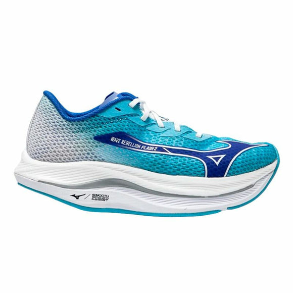 Running Shoes for Adults Mizuno Wave Rebellion Flash 2 Blue-0