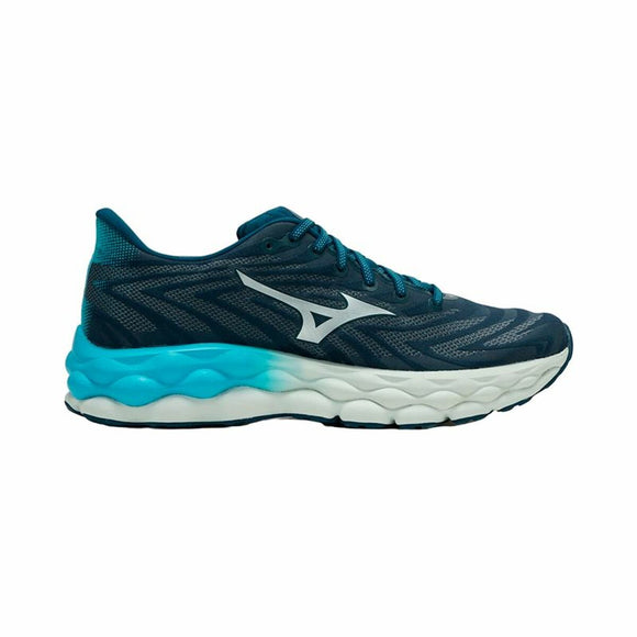 Running Shoes for Adults Mizuno Wave Sky 8 Blue Grey-0