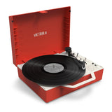 Record Player Victrola Re-Spin Red-11