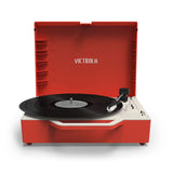 Record Player Victrola Re-Spin Red-15