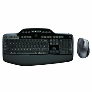 Keyboard and Wireless Mouse Logitech MK710 Black QWERTY-0