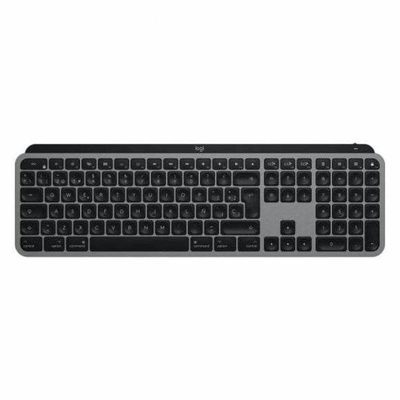 Keyboard Logitech Grey QWERTY-0