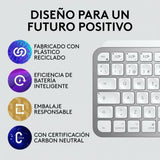 Keyboard Logitech MX Keys Mini Grey Silver Spanish Qwerty QWERTY-22