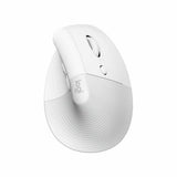 Mouse Logitech Lift for MacmacOS/iPadOS/MacBook Pro/Macbook Bluetooth White Ergonomic-1