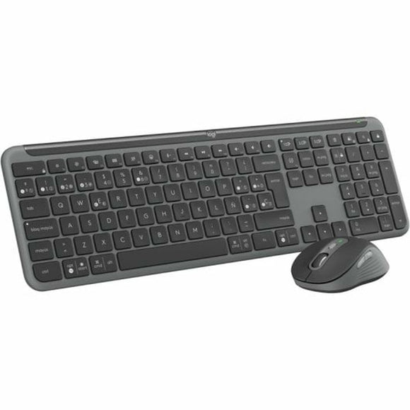 Keyboard Logitech Grey Spanish Qwerty QWERTY-0