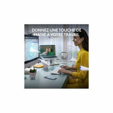 Keyboard and Mouse Logitech White French Azerty French-8