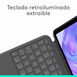 Tablet cover Logitech iPad Pro 2024 Black Spanish Qwerty QWERTY-7