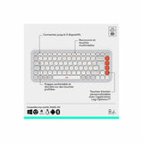 Keyboard and Mouse Logitech 920-013110 White French Azerty French-1