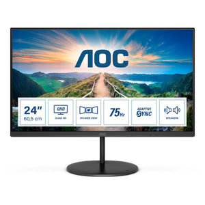 Monitor AOC Q24V4EA IPS LED 23,8" LCD Flicker free-0