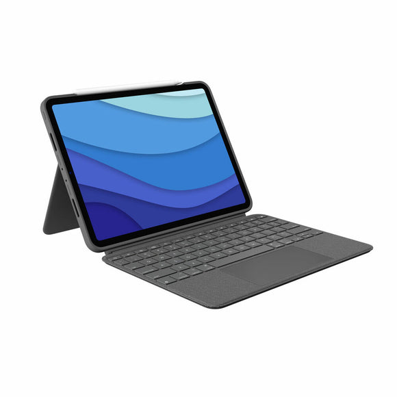 iPad Case + Keyboard Logitech 920-010145 Grey QWERTY-0