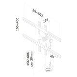 Screen Table Support Neomounts FPMA-D1200BLACK 32" 60"-1