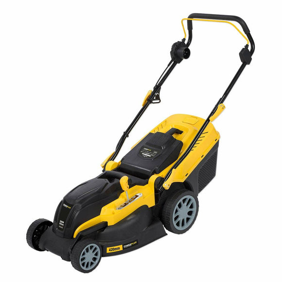 Electric Lawn Mower Powerplus Powxg6281 2000 W 230-240 V Ø 42 cm 25-80 mm-0